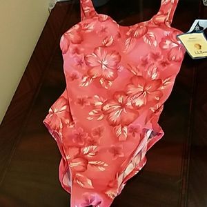 NEW L.L. Bean one pc swimsuit  sz 8